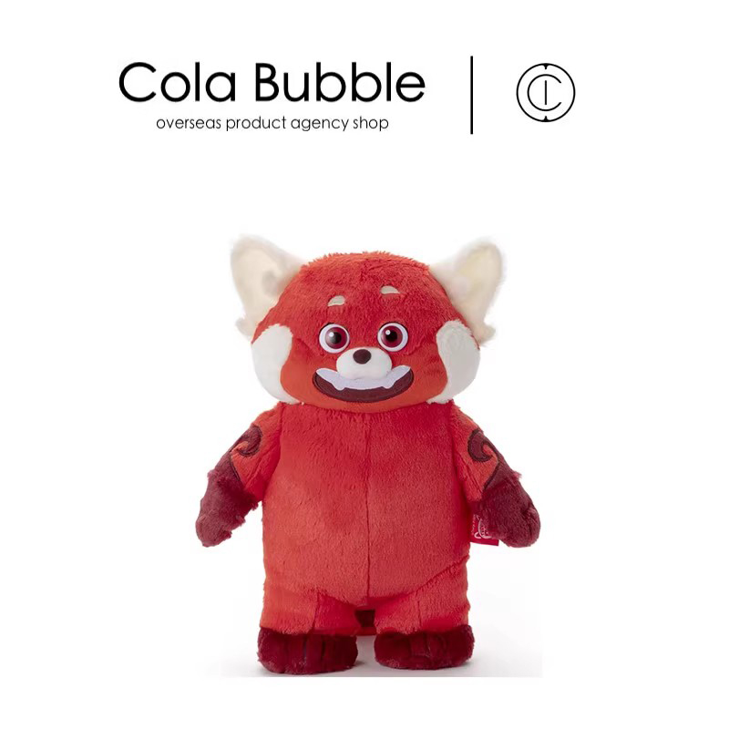 日本东京迪士尼正版青春变形计小红熊猫美美浣熊大号公仔玩偶抱枕
