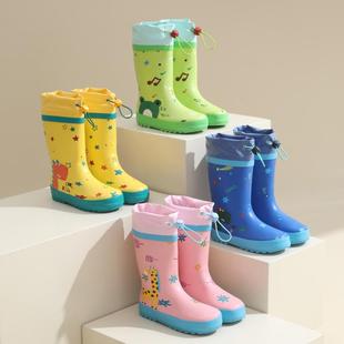 儿童雨鞋男童长筒防滑雨靴女童宝宝轻便中大童水鞋学生防水胶鞋