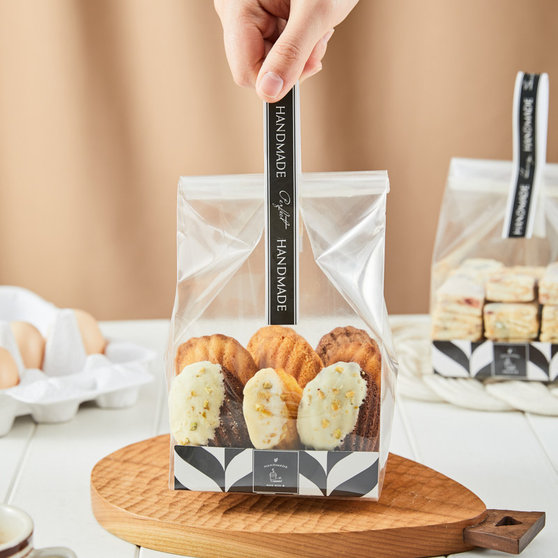 透明蛋糕磅蛋糕包装袋玛德琳雪花酥曲奇牛扎饼干糖果点心袋ins风