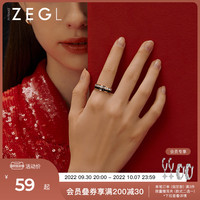 ZENGLIU日系轻奢钛钢戒指女ins潮时尚个性网红冷淡风指环食指戒子