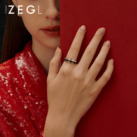 ZENGLIU日系轻奢钛钢戒指女ins潮时尚个性网红冷淡风指环食指戒子