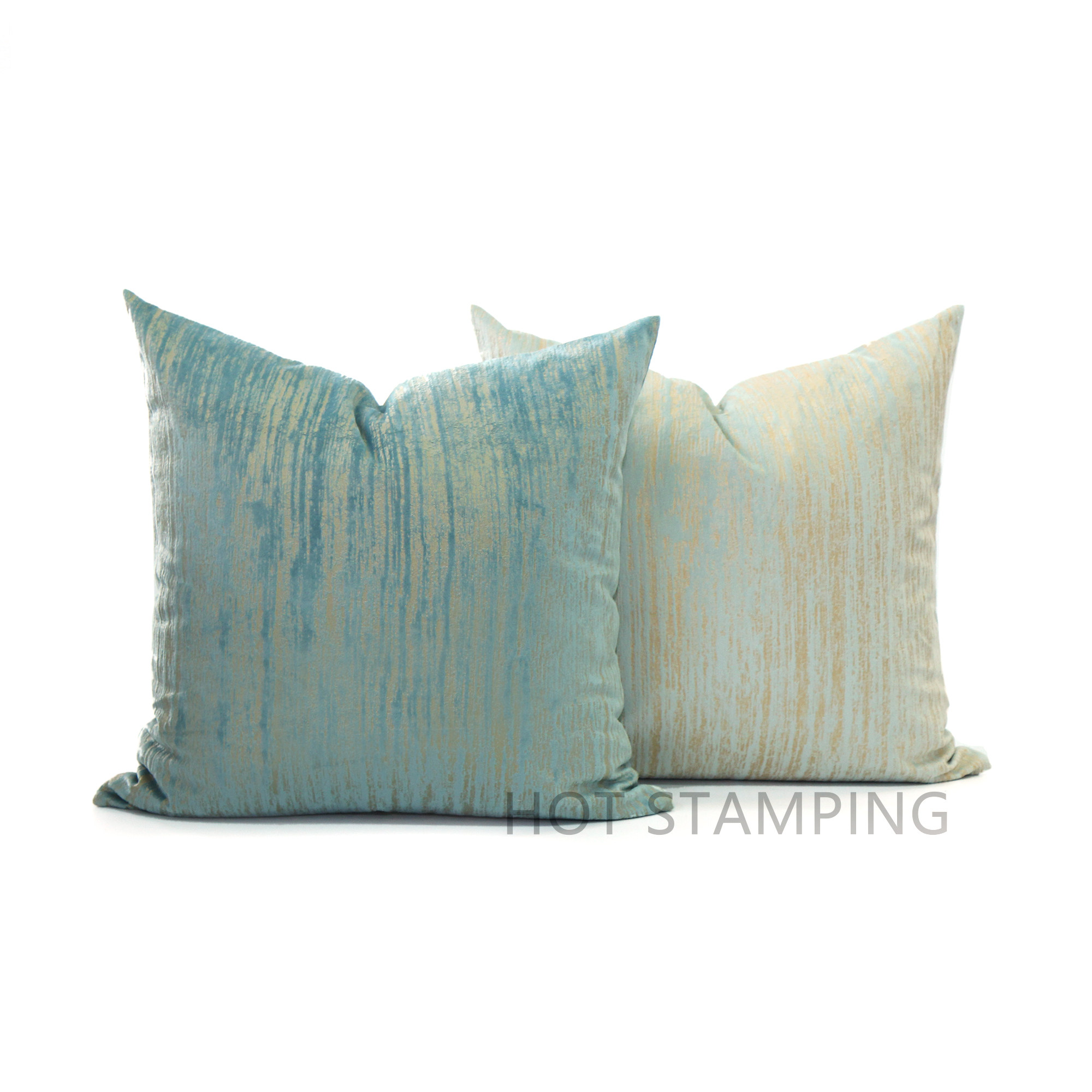 纯色烫金绒布抱枕肌理加厚沙发靠枕抱枕马卡龙色彩抱枕