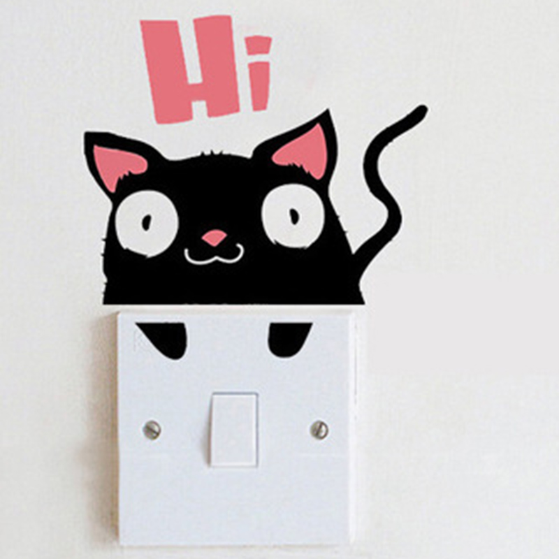 微笑工坊旗舰店的优惠券大全—卡通可爱熊猫开关贴家用客厅面板插座