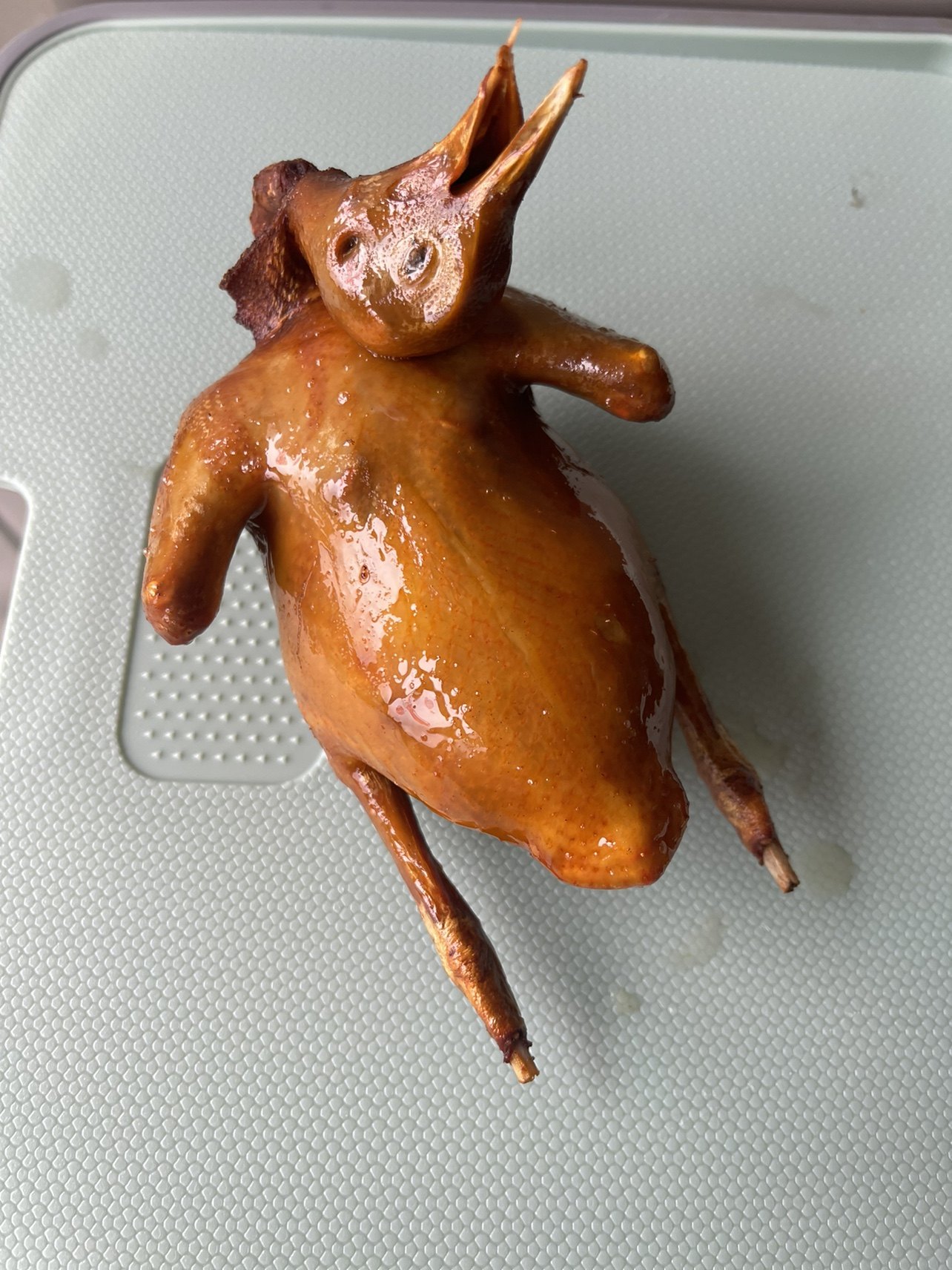 鸽升黄金脆皮乳鸽5只装酒店半成品菜家宴爆汁乳鸽广式炸鸽子