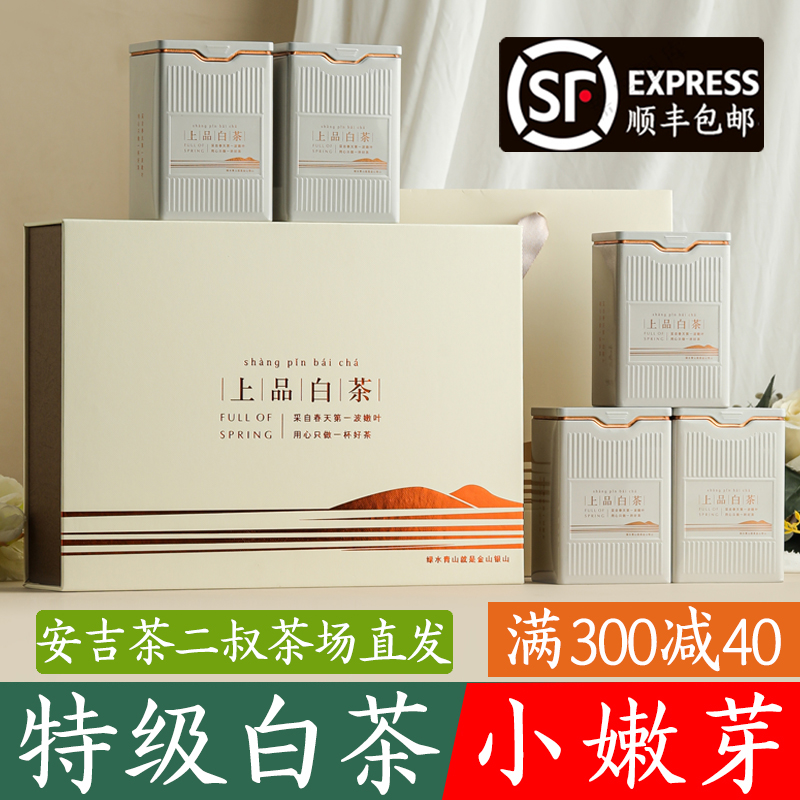 茶二叔2024年正宗安吉白茶新茶春