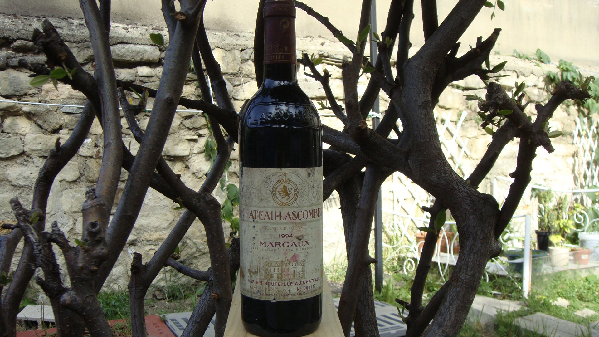 包邮 1994年法国红酒二级庄力士金城堡红葡萄酒 chateau lascombes