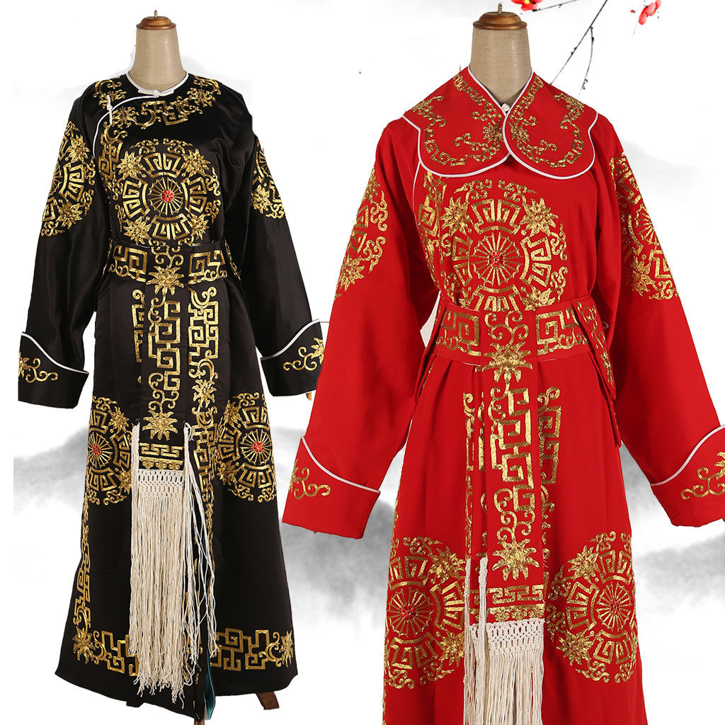 京剧戏曲大武生剑衣服装箭袖戏装古装戏剧全金团花箭衣演出服装