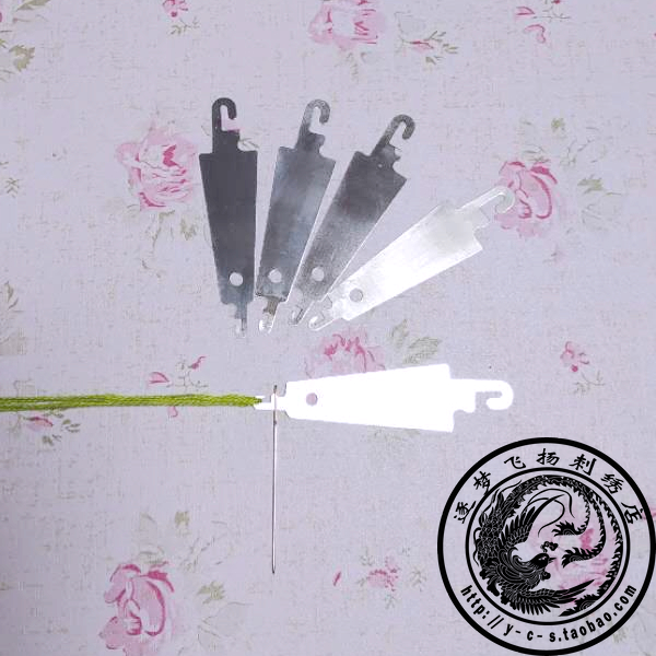 韩国耶单十字绣专用两用小勾穿针器穿线器 带割刀穿线器