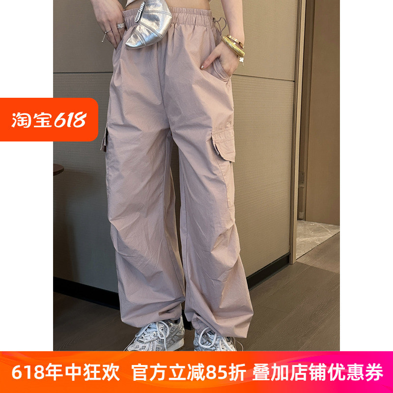 休闲工装裤女欧洲站2024夏季新款