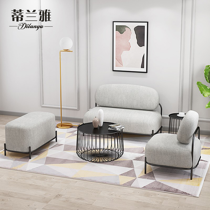 铁艺沙发休闲三件套装经济小户型工作室网红北欧客厅桌椅茶几组合在类目 住宅家具, 沙发类, 铁艺沙发中 - 来自Buy2taobao.com提供专业的淘宝代购服务