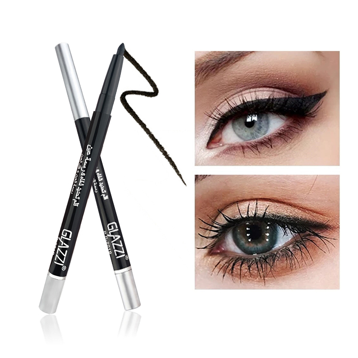 自动旋转黑色眼线胶笔 Auto-rotating black eyeliner pen