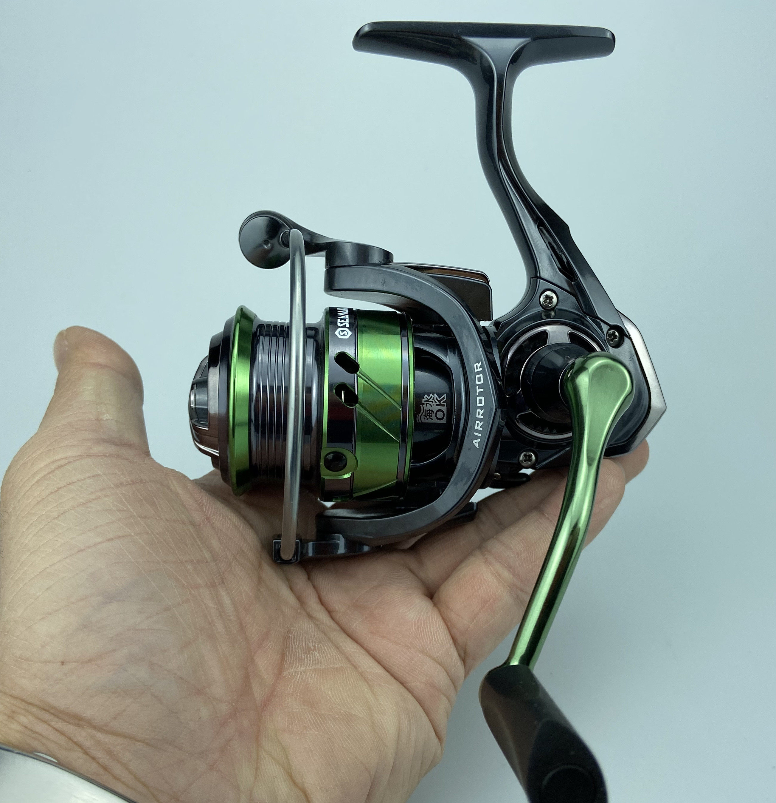 马克高速比浅杯远投路亚轮防海水纺车轮海钓轮斜口线杯