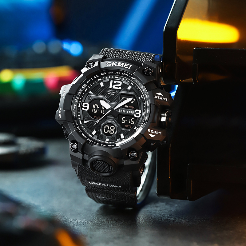 skmei手表男学生运动潮流防水中学生青少年男女孩情侣圆形电子表