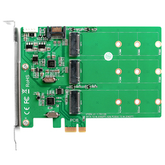 MAIWO麦沃 KT024 SATA转NGFF×2 PCIE TO M.2(NGFF) SSD转接卡