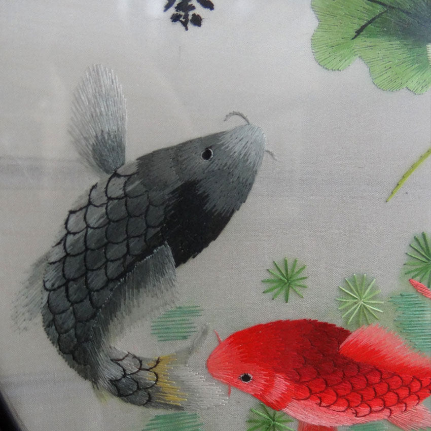 苏绣双面绣 姚叶作品《年年有余》