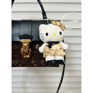 中古旗袍hellokitty公仔可爱kt毛绒玩具凯蒂猫玩偶书包背包挂饰女