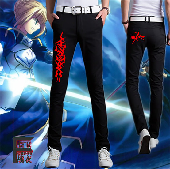 fate裤子 男 动漫周边休闲长裤 fate zero衣服女 fate stay night