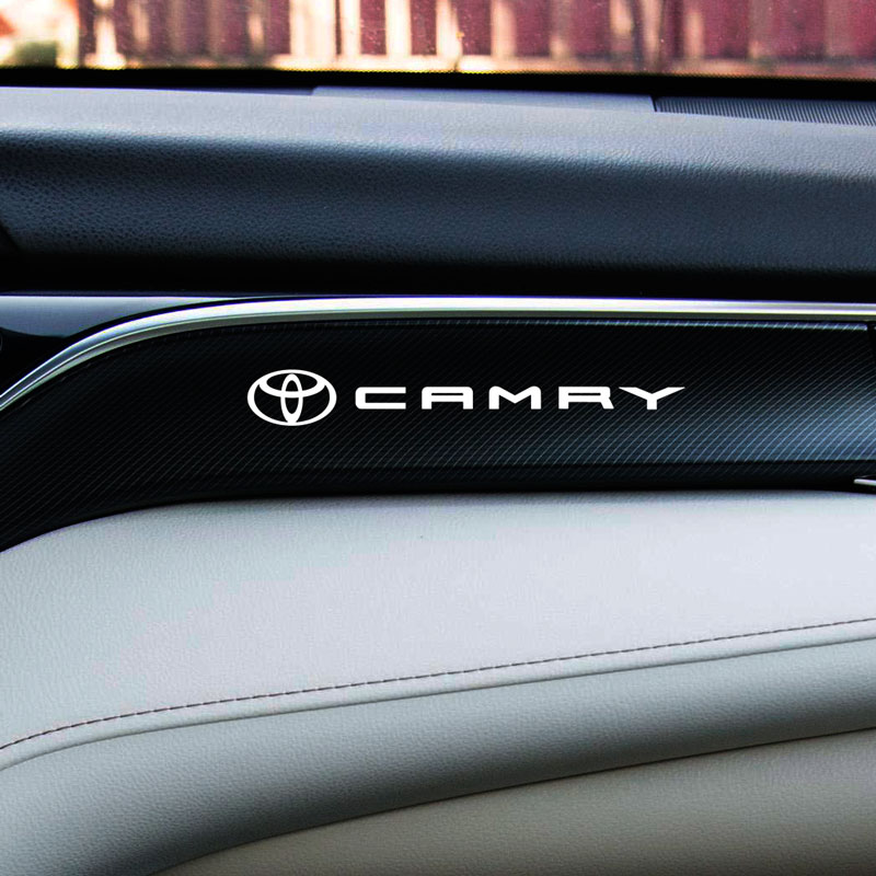 适用于丰田凯美瑞 CAMRY中控台专用内饰改装汽车贴纸金属车标贴标