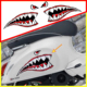 摩托车汽车踏板 改装车身鲨鱼嘴反光贴适用Vespa维斯帕比亚乔冲刺