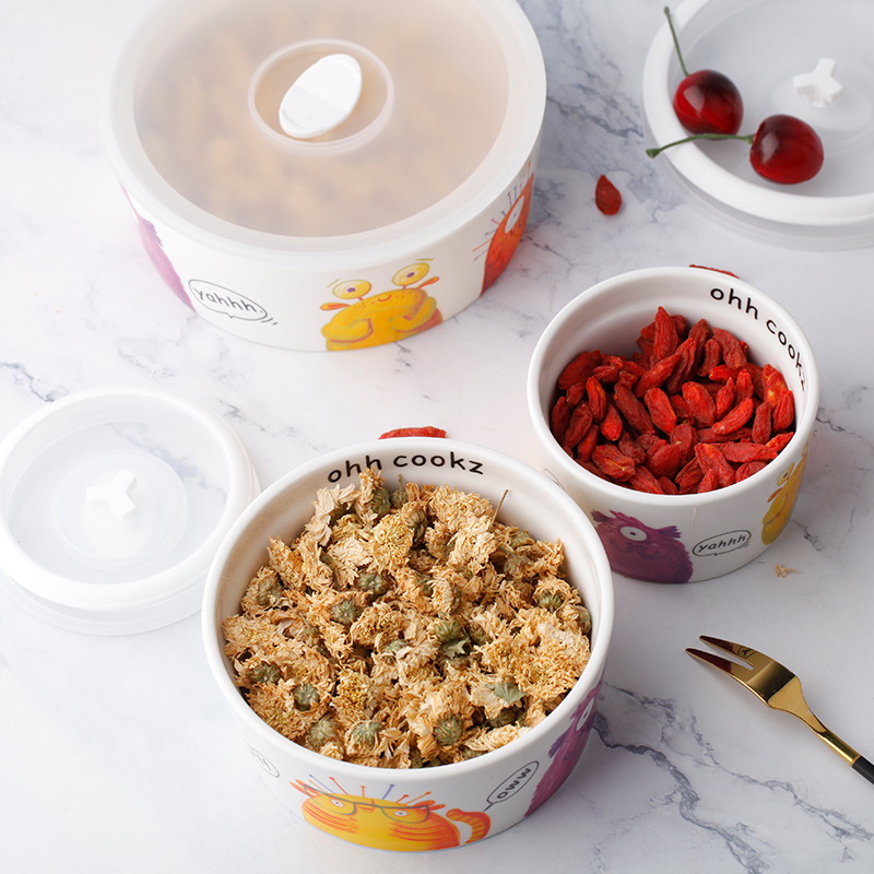 Germany plazotta Ceramic crisper Refrigerator Seal the bowl Fresh Bowl Microwave Oven Bento Box 4 setsin the Tableware , Fresh container/Fresh Containers , Crisper category - from Buy2taobao.com to provide professional Taobao agent buy service