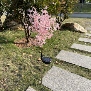 太阳能户外玫瑰草装饰草坪灯庭院花园小区公园防水地插景观花灯