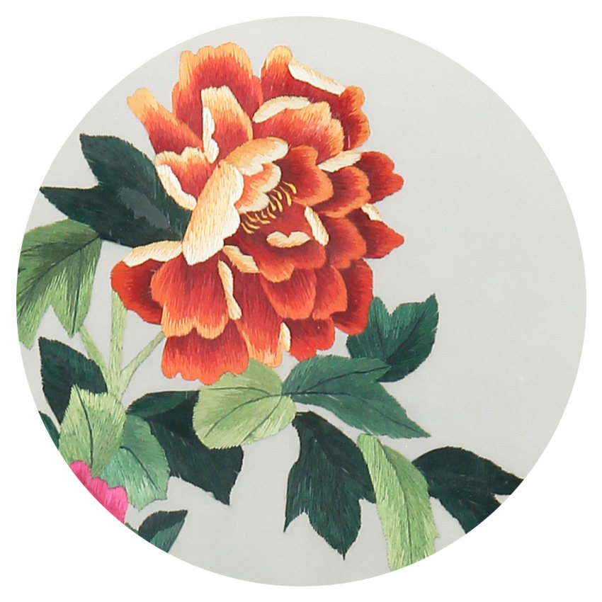 湘绣《富贵牡丹》双面绣 国家非遗 手工刺绣