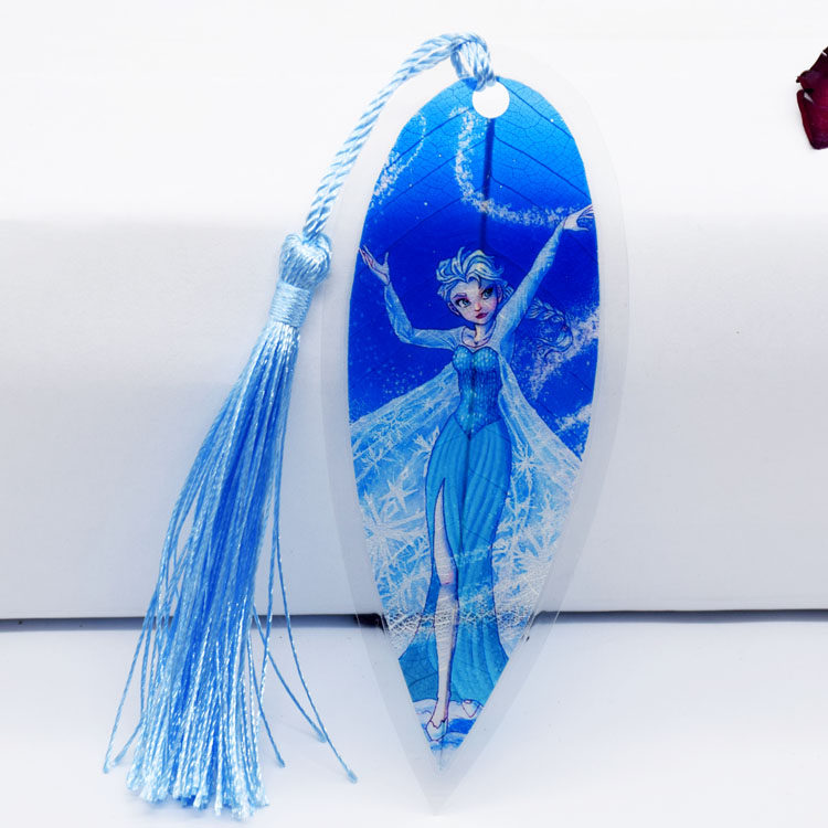 叶脉书签冰雪奇缘卡通创意书签可爱冰雪公主动画动漫儿童孩子礼物_9折