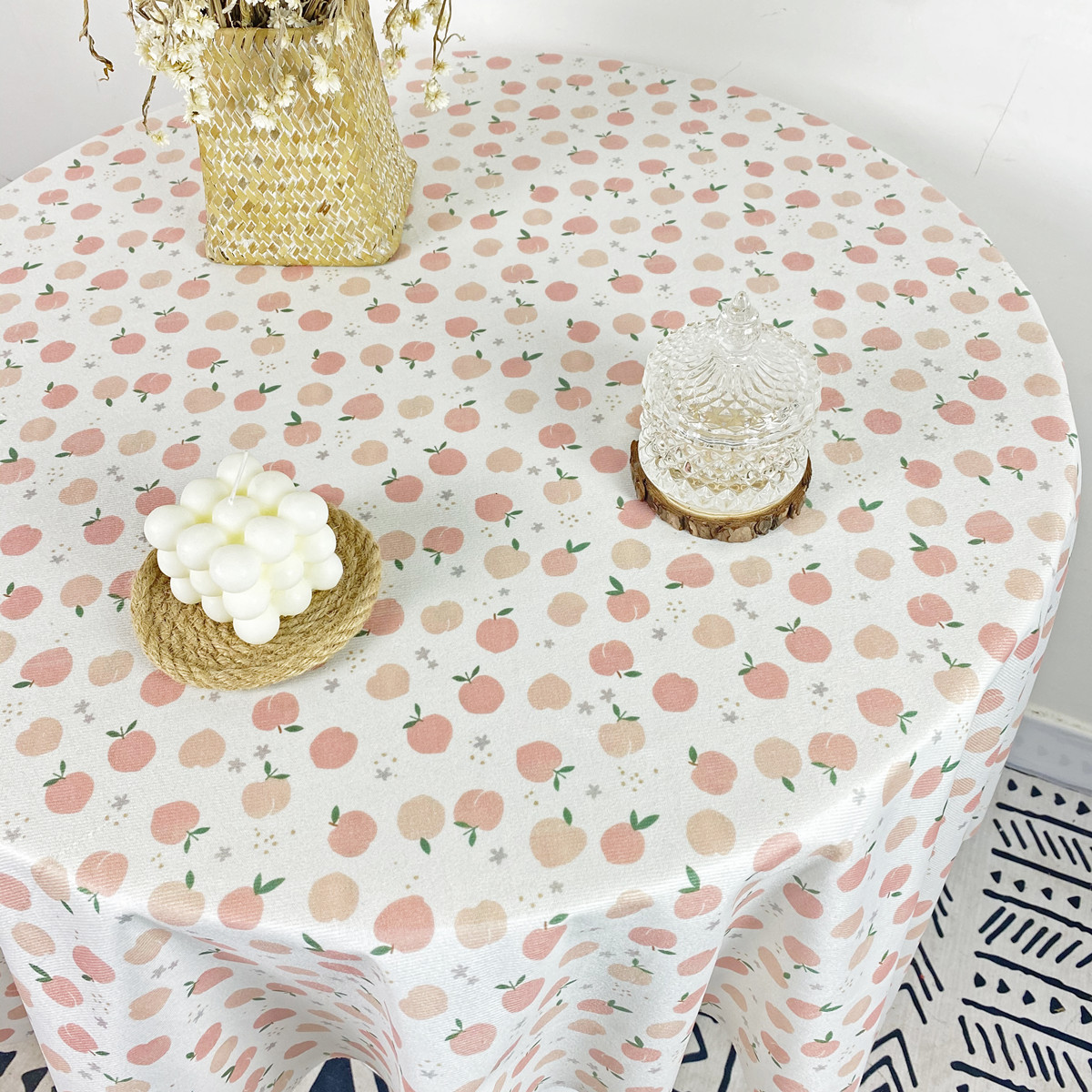 ins风小碎花桌布学生书桌卧室宿舍布艺少女网红长方形野餐垫韩式