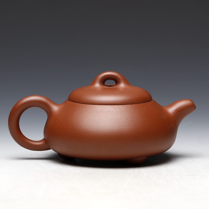 【即刻拍】研究员级高级工艺美术师 韩小虎 矮石瓢 清水泥 200cc