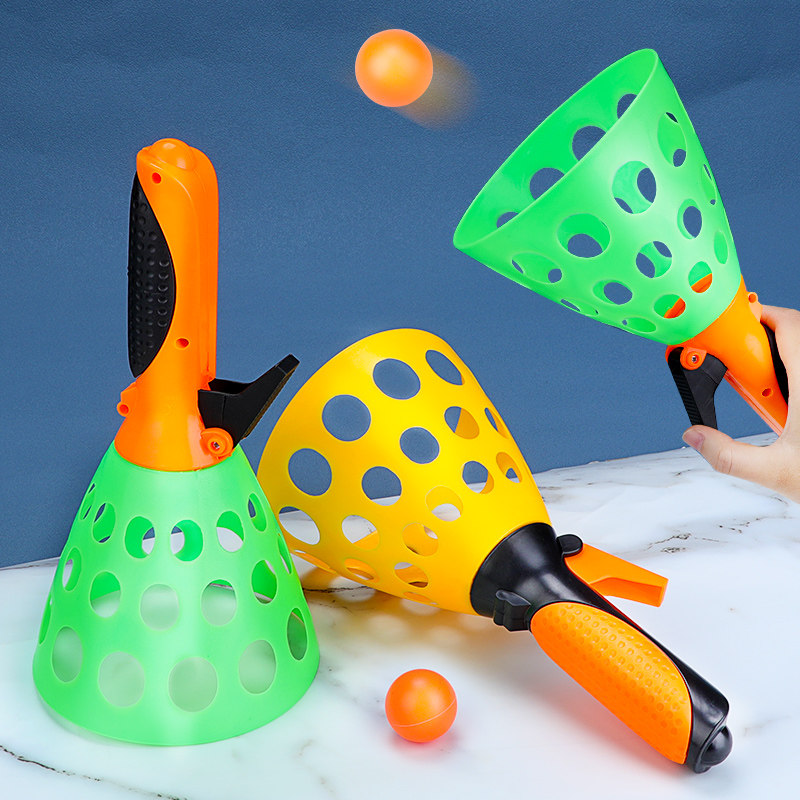 亲子互动趣味双人弹射球男孩益智对接弹力抛接球儿童球类玩具运动