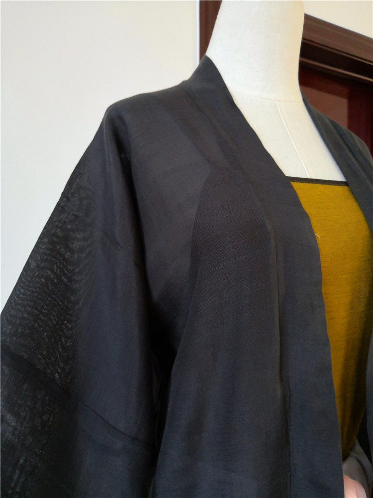 包邮 【乾坤】匣珍汉庭 纯色棉麻褙子汉服女装宋制对襟褙子汉服包邮