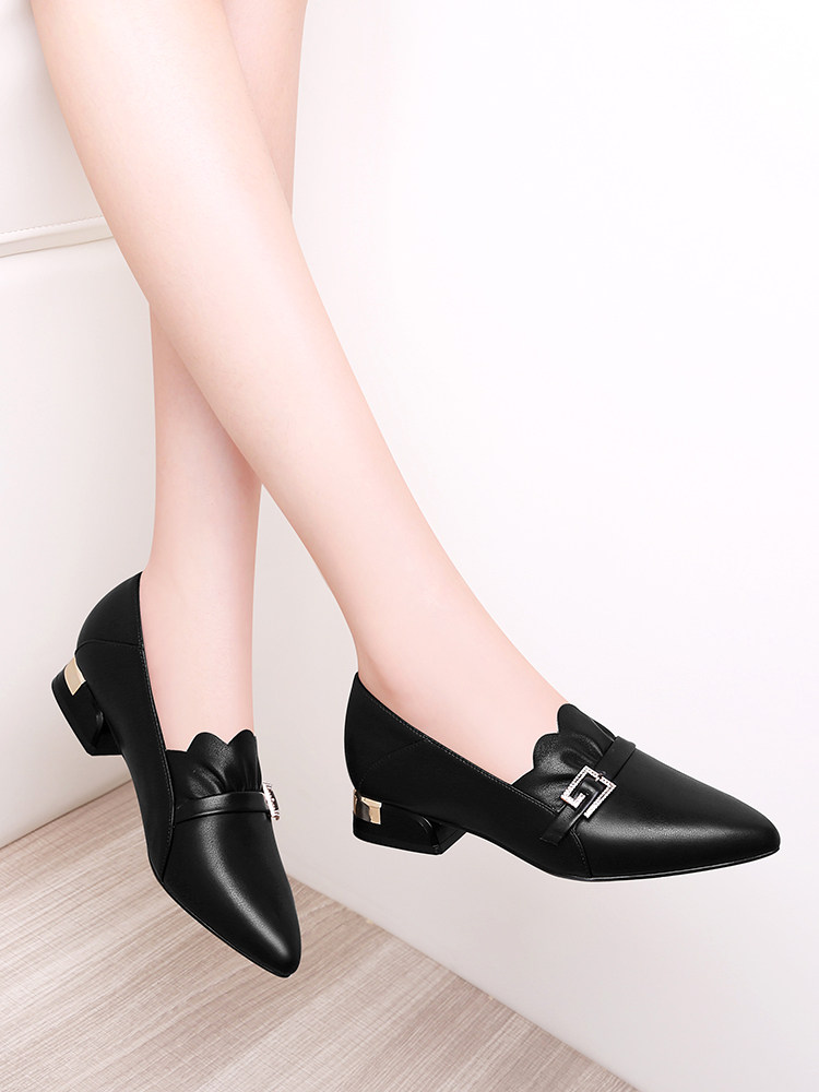 红蜻蜓女鞋单鞋平跟