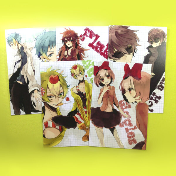 茶猫欧美动漫周边htf拟人化欢乐朋友们flaky明信片套装动漫挂件