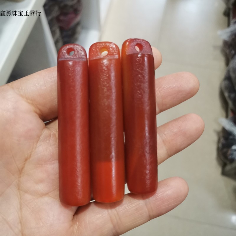 藏传玛瑙玉髓吊坠项链回纹领管项链玛瑙挂件西藏饰品吊坠男女吊坠