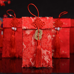 结婚婚庆用品个性创意婚礼利是封布艺新年大小红包改口万元红包袋