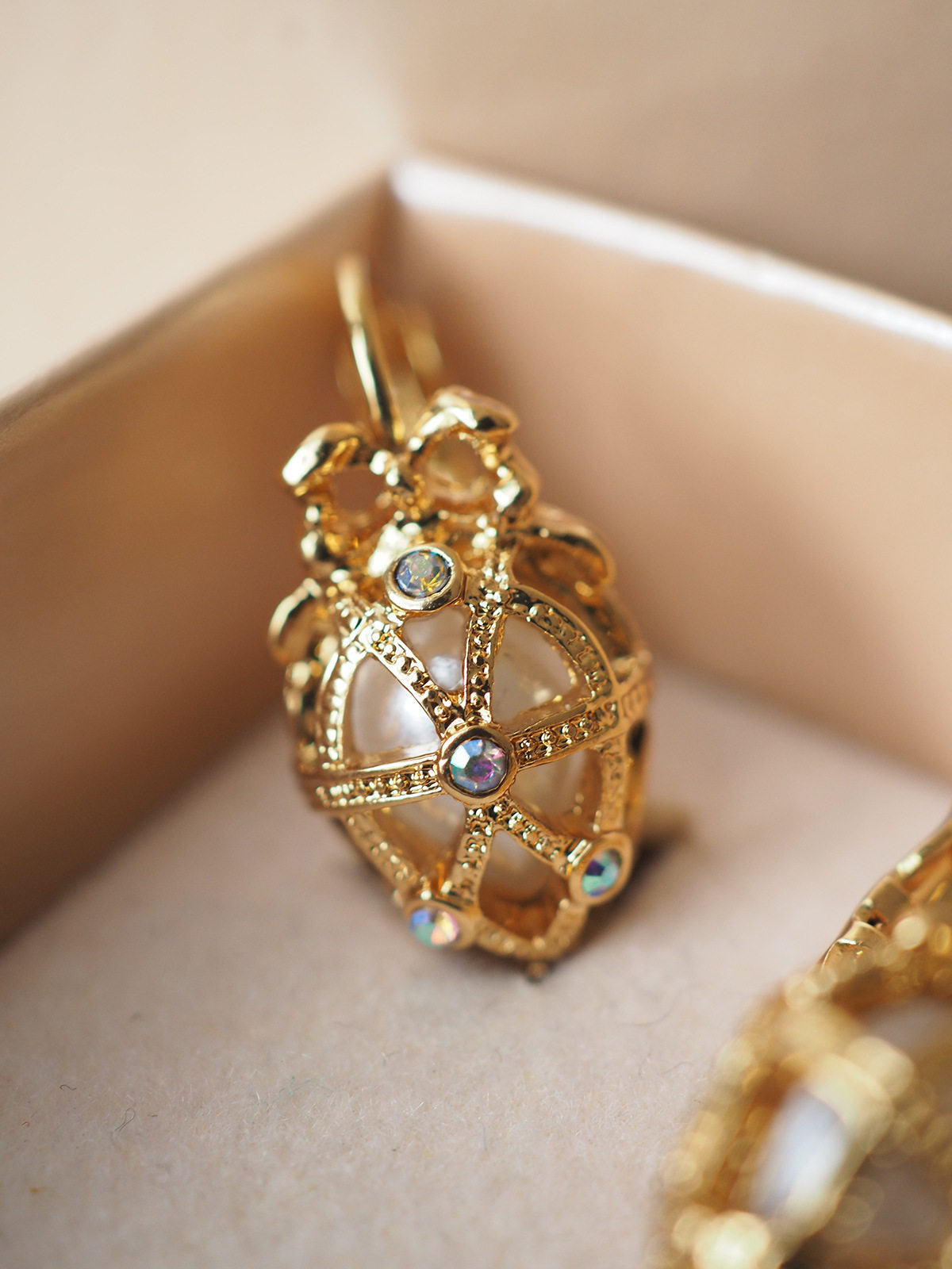 00折后价￥680vintage古董首饰kjl joanrivers可替换珍珠彩色水晶中古