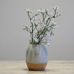 包邮 景德镇陶瓷 现代手工磨砂肌理感水培花器干花小花瓶现代装饰