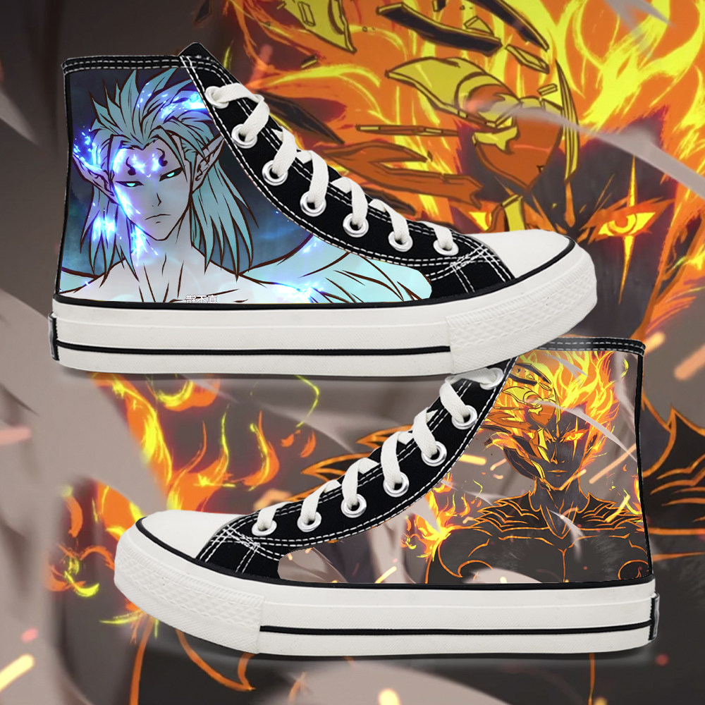 淘宝￥119折后价￥29童鞋夏季高帮儿童帆布鞋卡通动漫男童鞋子洋气