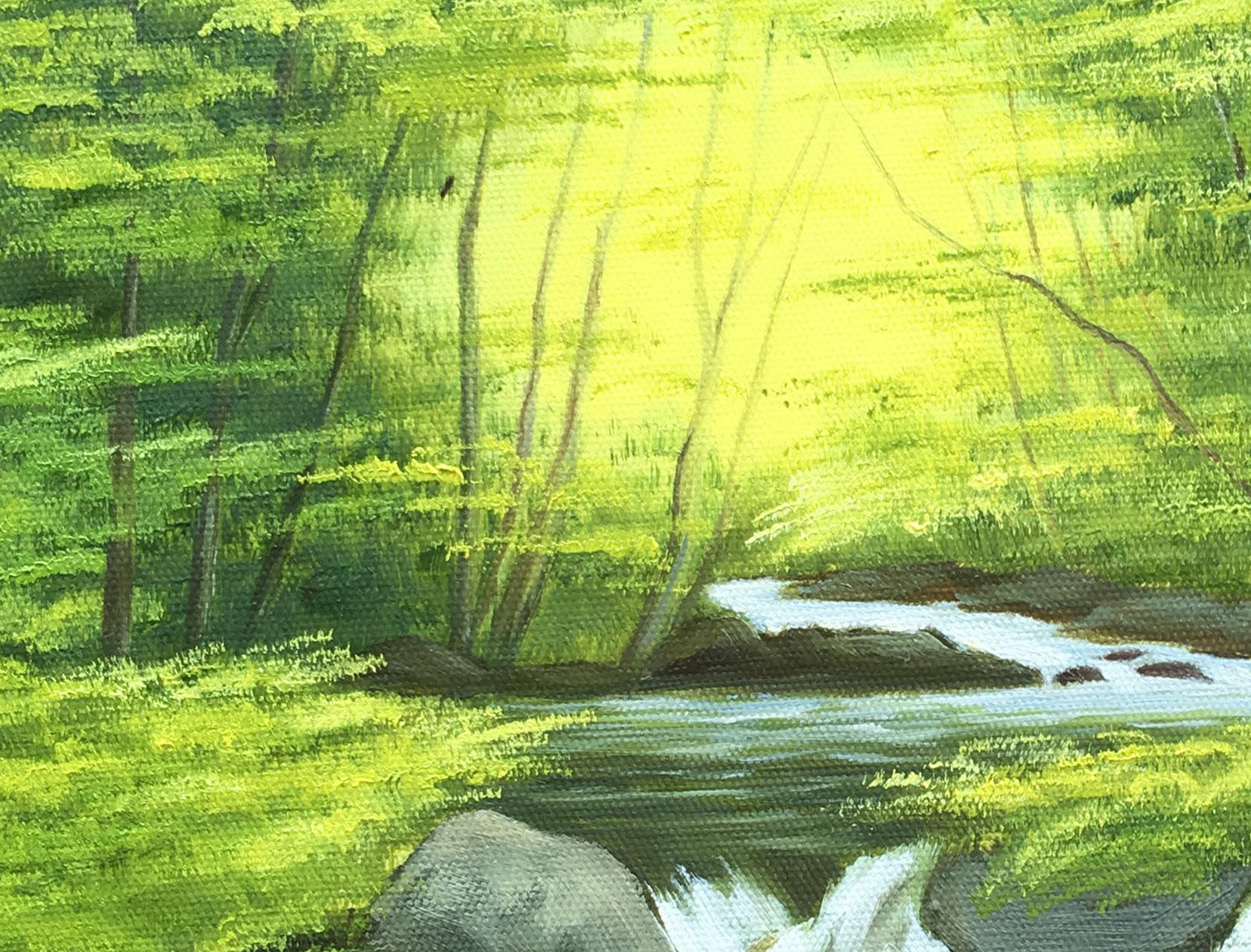 李茂东《绿色空间》布面油画