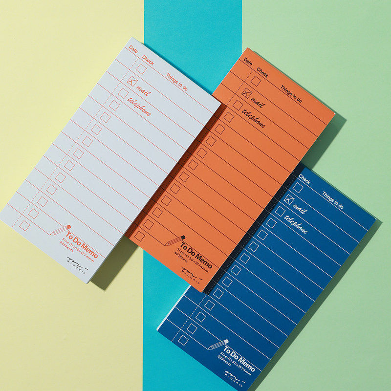 日本midori todolist便签本多功能备忘录卡通便签纸小本子记事本