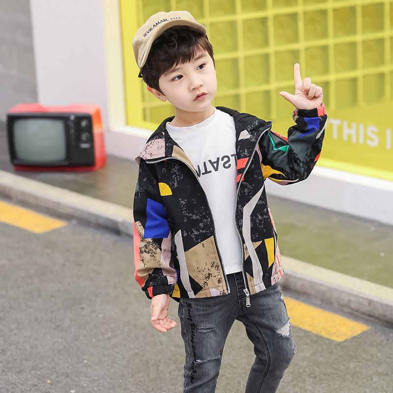 一折男孩外套3-6岁_8男童春季时尚外套5春秋6儿童7夹克2019新款风衣3