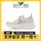 Skechers斯凯奇2023秋季防滑耐磨舒适透气一脚蹬绑带休闲鞋117384