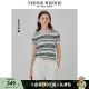 TeenieWeenie小熊针织短袖T恤2025夏季新款女装法式花边镂空上衣