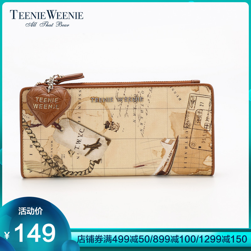 Teenie Weenie小熊女式简约手拿钱包TTAQ7Z916T