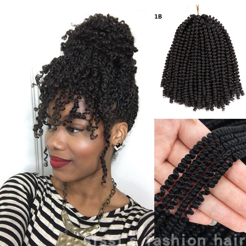 Synthetic Spring  nubian twist curly Crochet Braids 弹簧辫