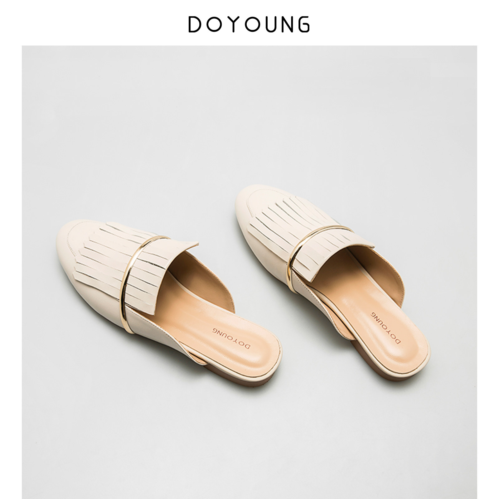 包头半拖鞋女2018新款拖鞋女夏外穿平底无后跟懒人鞋女凉拖穆勒鞋