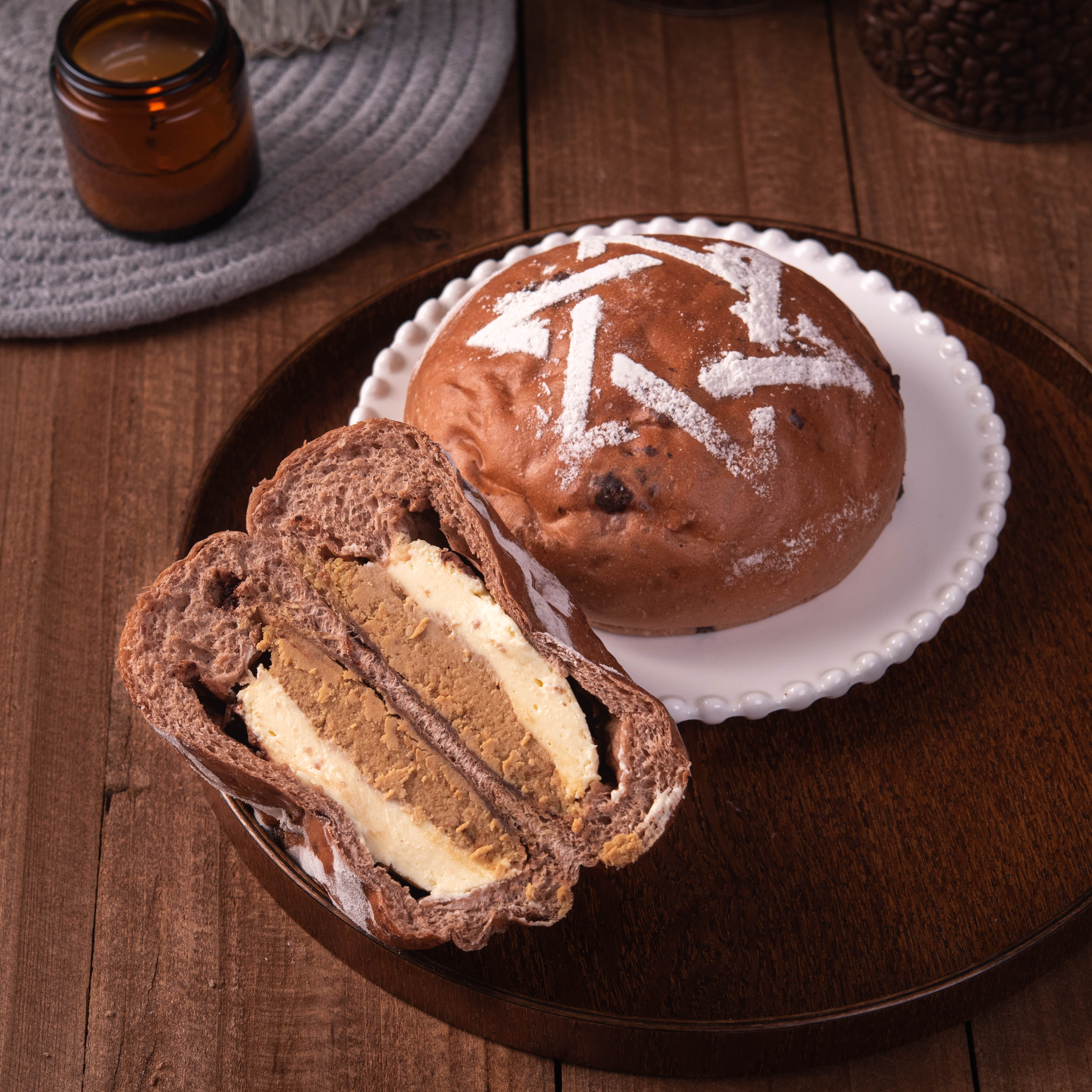 生椰子05拿铁做的夹心欧包诶!_什么值得买