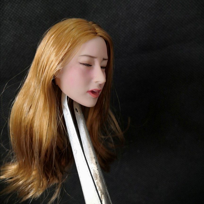 1/6女兵人头雕内涵美女睡美人头雕模型艺术摄影绘画场景人偶头雕