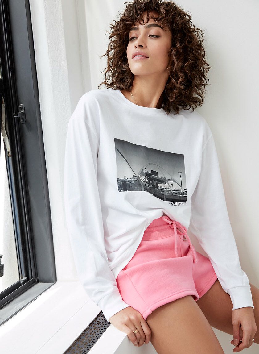 折扣加拿大Aritzia Perfect Jogger Short马卡龙色休闲加绒短卫裤在类目 女装/女士精品, 裤子, 休闲裤中 - 来自Buy2taobao.com提供专业的淘宝代购服务