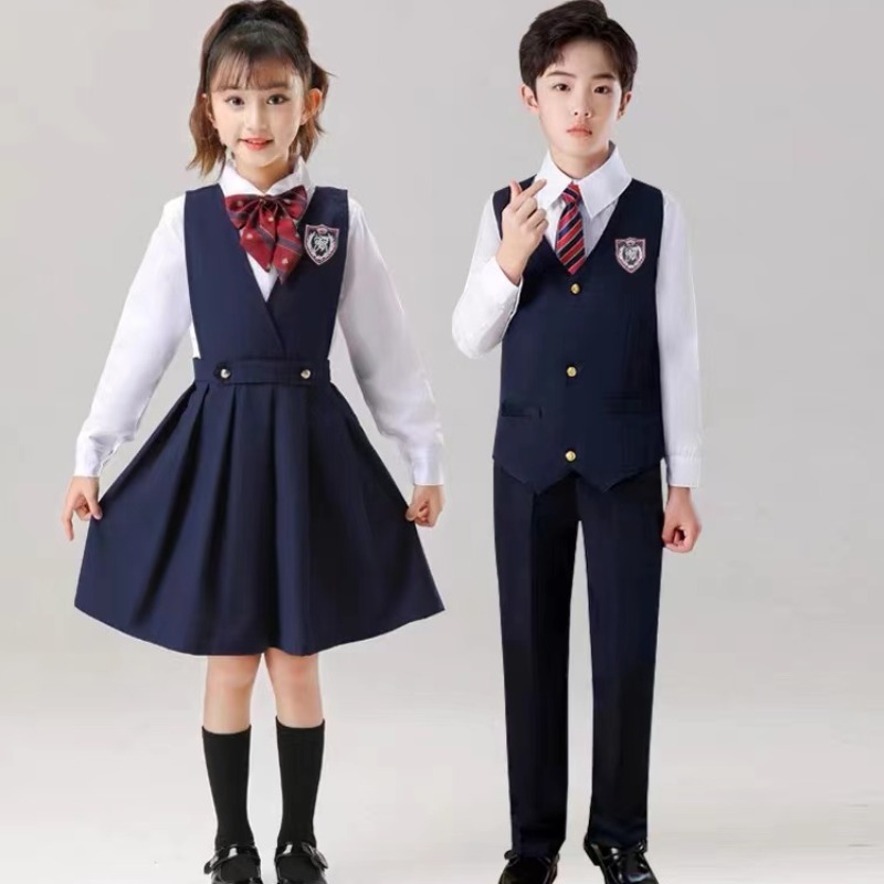 中小学生校服集体大合唱服装英伦风班服朗诵演出服儿童幼儿园园服